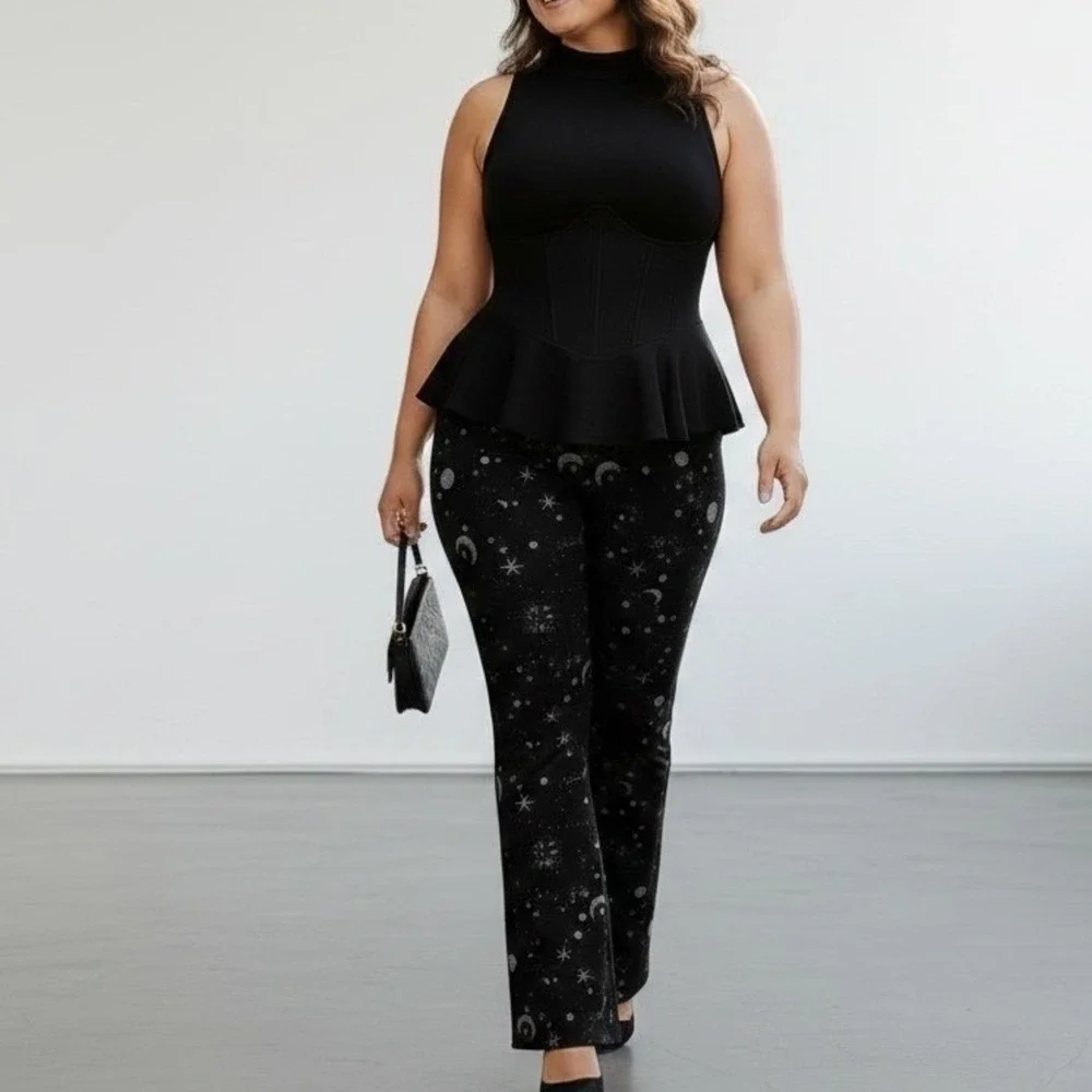 TORRID Celestial Full Length Pocket Flare Leggings NWT Size 1X